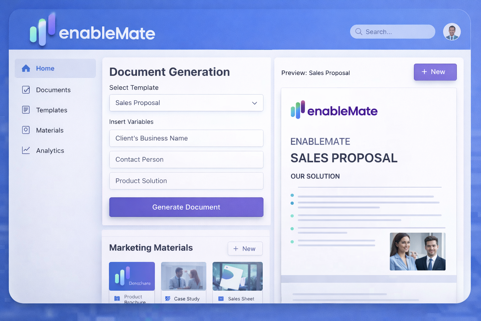 EnableMate - AI Sales Enablement Platform